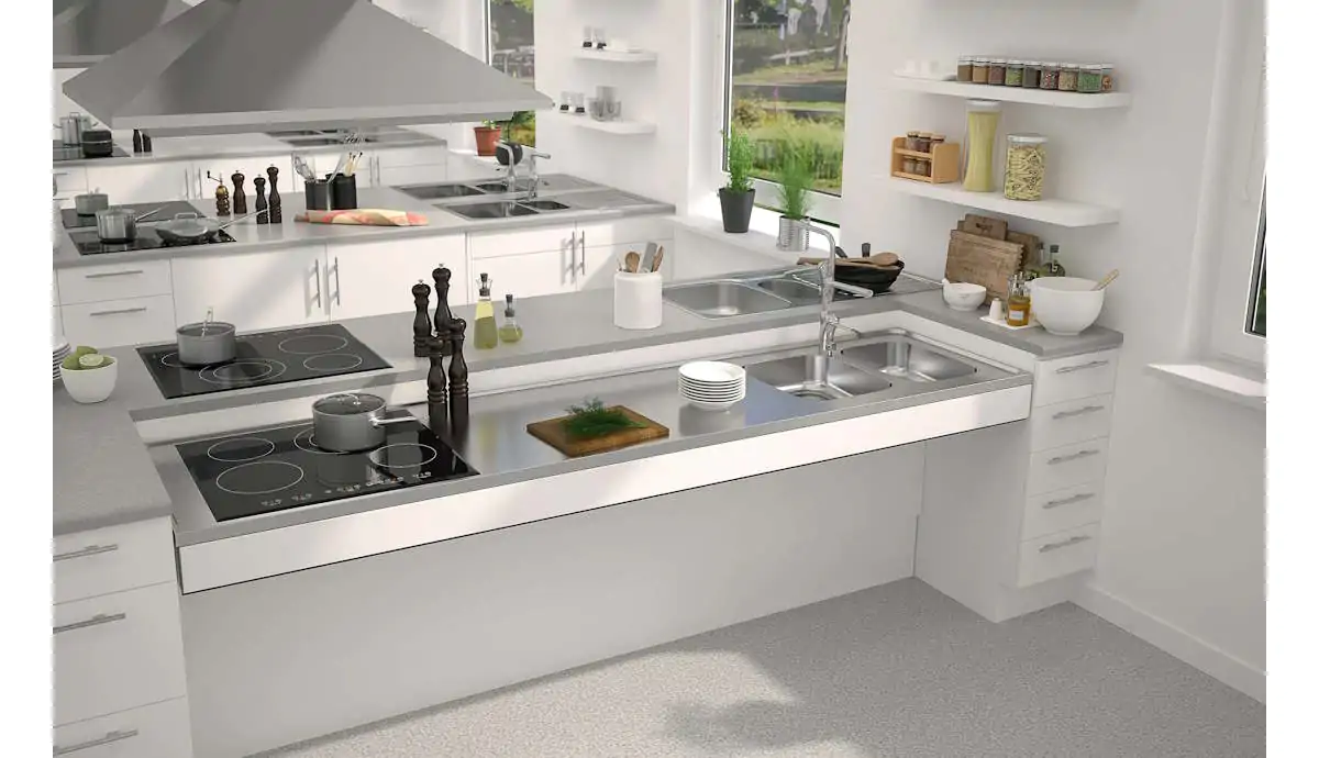 Sit-on sinks with Shallow Bowl & Hob Cut-out