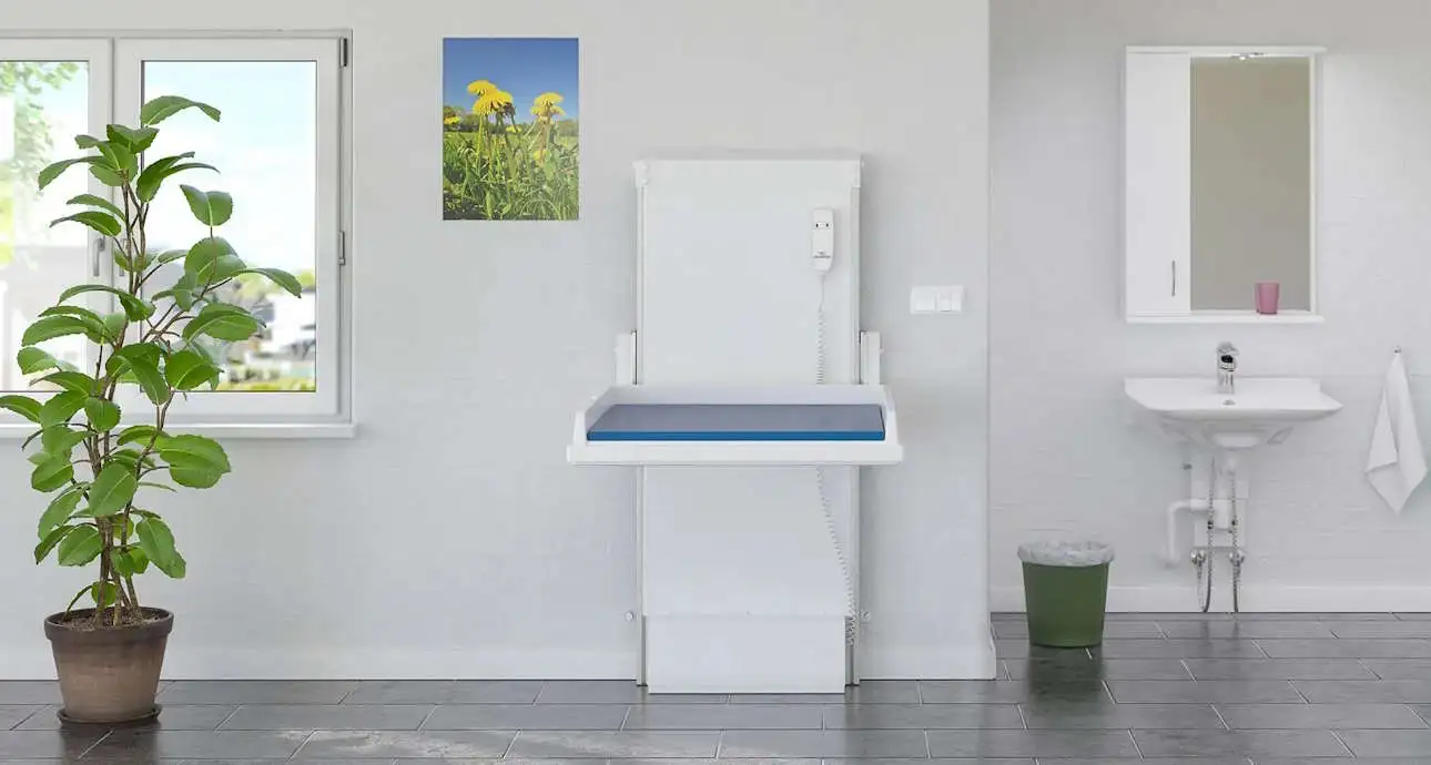 Granberg 334 wall mounted height adjustable changing table