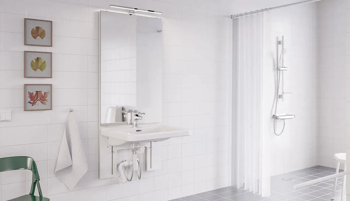 Granberg Basicline 401 with Mirror and Light Wall mounted