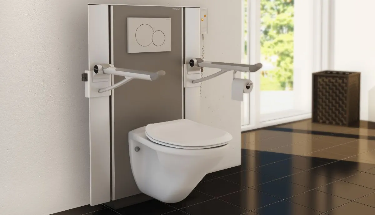 Pressalit SELECT manual and electric toilet pan lifter