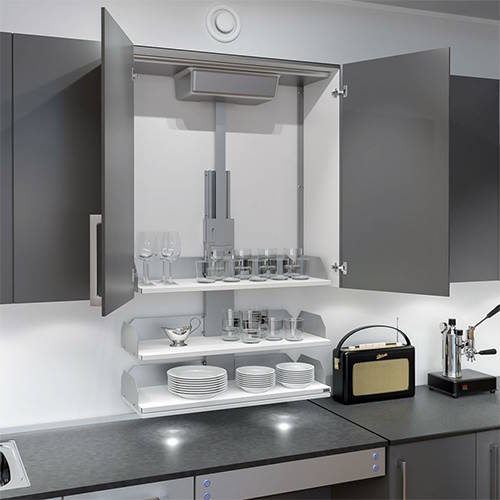 Granberg Verti 830/831 - Lowers the cabinets' shelves vertically