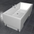 Excel 400 - 1900x900mm Height Adjustable Bath, Hoist Panel - Centre Waste (Tap shown, optional extra)
