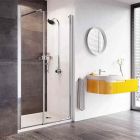 Roman Innov8 Alcove 640mm Pivot Shower Door, In-line Panel 1400 or 1500mm