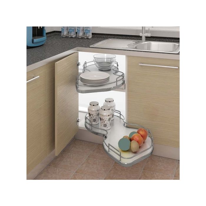 for cabinet width 800 or 1000 mm Nuvola Corner pull-out shelving unit 