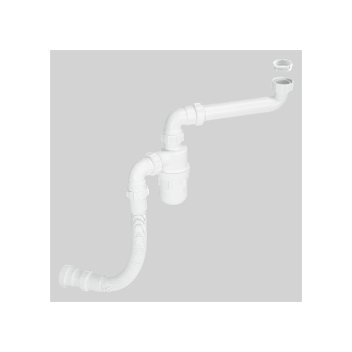 Mcalpine Flexkit1 40mm Plumbing Kit For Adjustable Height Basin Sink - Bathroom Sink Waste Pipe Height Uk