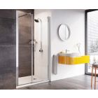 Roman Innov8 Alcove 585mm Pivot Shower Door, In-line Panel 1000 or 1200mm