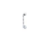 AKW 300x35mm Natural Grip Plastic Grab Rail - White