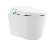 AKW Bidet Pack 3 Wall-hung Bidet, Geberit Concealed Frame / Cistern, Chrome Kappa Flush Plate - OPT Ext. 3 to 5 Year Warranty