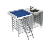 Granberg Changing Table 327, Fixed Height - Combination 1, Washing Bench