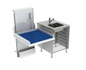 Granberg Height Adjustable Changing Table 334 - Combination 1, Washing Bench