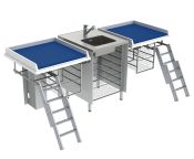 Granberg Height Adjustable Changing Table 335 - Combination 2, Washing Bench Center