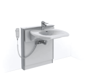 Granberg Motorised Washbasin Lift BASICLINE 415-03-05 - Incl. Mixer Tap with 150 mm Lever - White