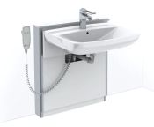 Granberg Motorised Washbasin Lift BASICLINE 415-11-05 - Incl. Mixer Tap with 150 mm Lever - White