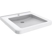 Granberg 425-010UB Ergonomic Washbasin, Tap Hole, No Overflow - 600x550mm