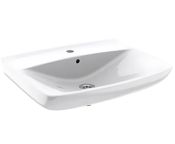 Granberg 425-011 Compact Ergonomic Washbasin, Tap Hole, Overflow - 600x445mm