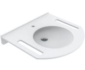 Granberg 425-015 Solid Surface Washbasin, Tap Hole, No Overflow, 600x550mm