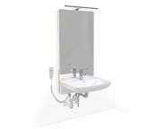 Granberg Electric Motorised Washbasin Lift BASICLINE 433-11-20 - Incl. Mixer Tap with 190 mm Lever (TMV3 Approved)