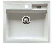 Granberg Granite Kitchen Sink ESG-500B – Accessible Design 560 × 500 × 120 mm – White Quartz Composite