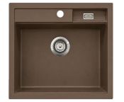 Granberg Granite Kitchen Sink ESG-500B – Accessible Design 560 × 500 × 120 mm – Brown Quartz Composite