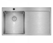 Granberg Trendline EST-3401BL Accessible Kitchen Sink – Left-Hand Bowl & Right-Hand Drainer · Stainless Steel · 780 × 500 × 120 mm · Inc. Flexible Waste Kit