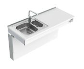 Granberg Wall Mounted Motorised Sink Module 6300-ES20 - Left, Choice of Widths 790-1590mm