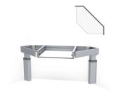 Granberg Kitchen Worktop Lift Baselift Corner 6302HA, 103mm Front, 45°- 45°, Wall-mounted