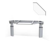 Granberg Kitchen Worktop Lift Baselift Corner 6302LA, 40mm Front, 45°- 45°, Wall-mounted