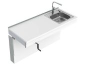 Granberg Wall Mounted Cranked Sink Module 6350-ES11 - Right, Choice of Widths 790-1590mm
