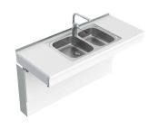 Granberg Wall Mounted Manual Sink Module 6380-ES30 - Centre, Choice of Widths 990-1590mm