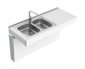 Granberg Wall Mounted Manual Sink Module 6380-ES30 - Left, Choice of Widths 990-1590mm