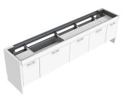 Granberg Sidelift 6400 Combi Kitchen Module, w/ Cabinets under Entire Lift - White, RAL 9003