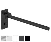HEWI System 900 - 600mm Mobile Hinged Support Rail Mono, OPT Leg & Cover Plate - Choice of Finish