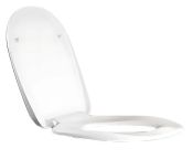 AKW - White Ergonomic Toilet Seat w/ Lid