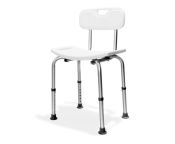 AKW Aluminium Freestanding Shower Seat w/ Back Support