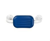 AKW PU Padded Toilet Back Rest Rail - Blue