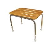 AKW Free Standing Wooden Slatted Stool