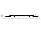 AWS Grooved Low-profile AL Door THR 101.6 W x 6.4 H - Choice of Length 914 to 3048mm