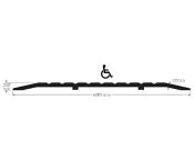 AWS Grooved Low-profile AL Door THR 152 W x 6.4 H - Choice of Length 914 to 3048mm