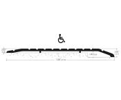 AWS Grooved AL Trans. THR 177.8 W x 6.4 to 12.7mm H - Choice of Length 914 to 3048mm