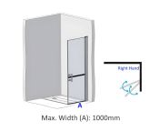 AWS Liberation RH Split Level Door - Custom Size (A) Min. 600, Max. 1000mm