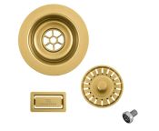 Granberg Basket Waste Set for Single Bowl Sink – PVD Gold