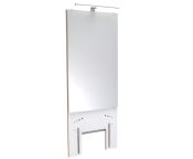 Granberg Manual Height Adjustable Washbasin System with Mirror & Lighting - BASICLINE 401-1 - White