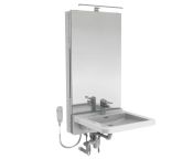Granberg Motorised Washbasin Lift BASICLINE 433-10-05 - Incl. Mixer Tap with 150 mm Lever - White