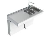 Granberg Wall Mounted Cranked Sink Module 6350-ESG - Right, Choice of Widths 1190-1590mm
