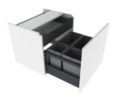 Granberg Hanging Cabinet w/ Waste Bins for Centerlift 6490H & Sidelift 6400 - 600mm Width