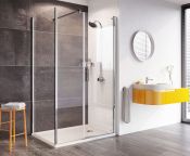 Roman Innov8 Pivot Door, Inline Panel CRN Shower Encl. 1000x800 or 900mm