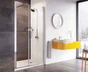 Roman Innov8 Alcove 585mm Pivot Shower Door, Inline Panel 1000 or 1200mm