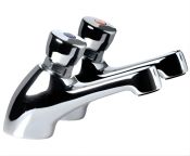 Inta Non-concussive Washbasin Mounted Standard Taps (Pair)