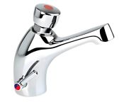 Inta Non-concussive Washbasin Mounted Mixer Tap, with Temperature Control