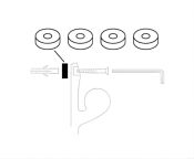 Pressalit Wall Track Sealing Rings - 10x